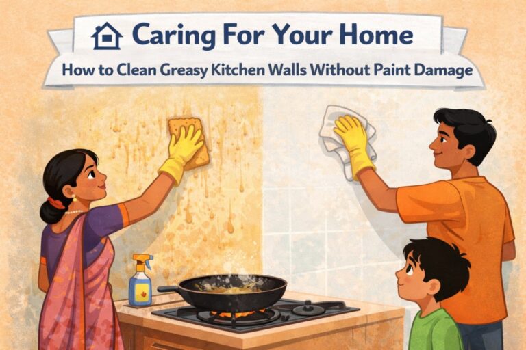 How to Clean Greasy Kitchen Walls Without Paint Damage