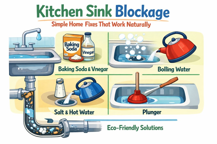 Kitchen Sink Blockage – Simple Home Fixes That Work Naturally