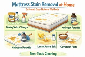 Mattress Stain Removal at Home – Safe and Easy Natural Methods