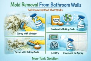 Mold Removal From Bathroom Walls – Safe Home Method That Works