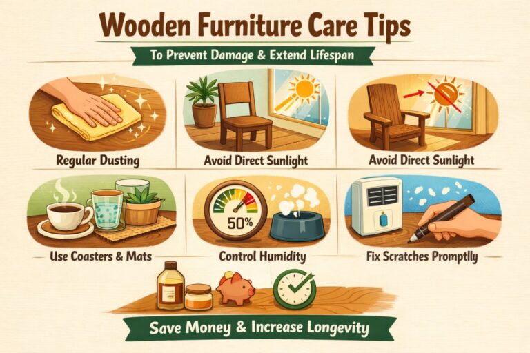 Wooden Furniture Care Tips to Prevent Damage and Extend Lifespan