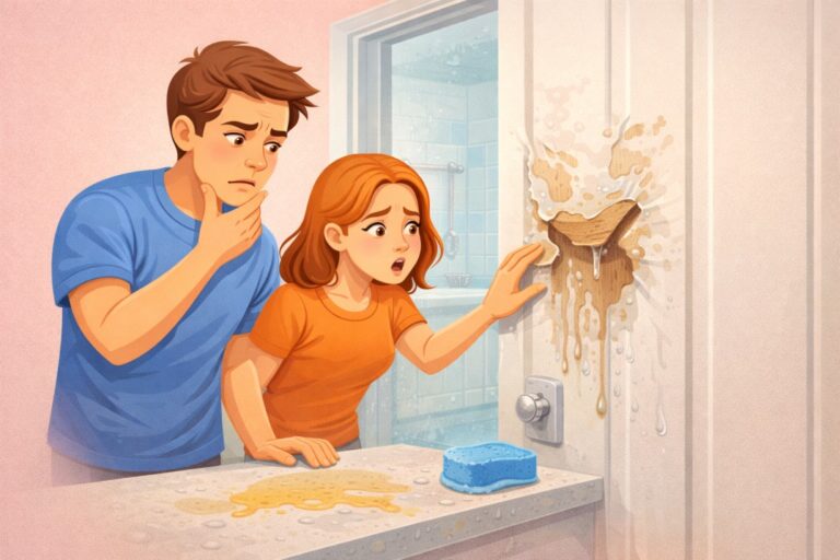 how to Clean Bathroom Door Without Damaging Laminate